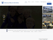 Tablet Screenshot of micklefieldschool.co.uk